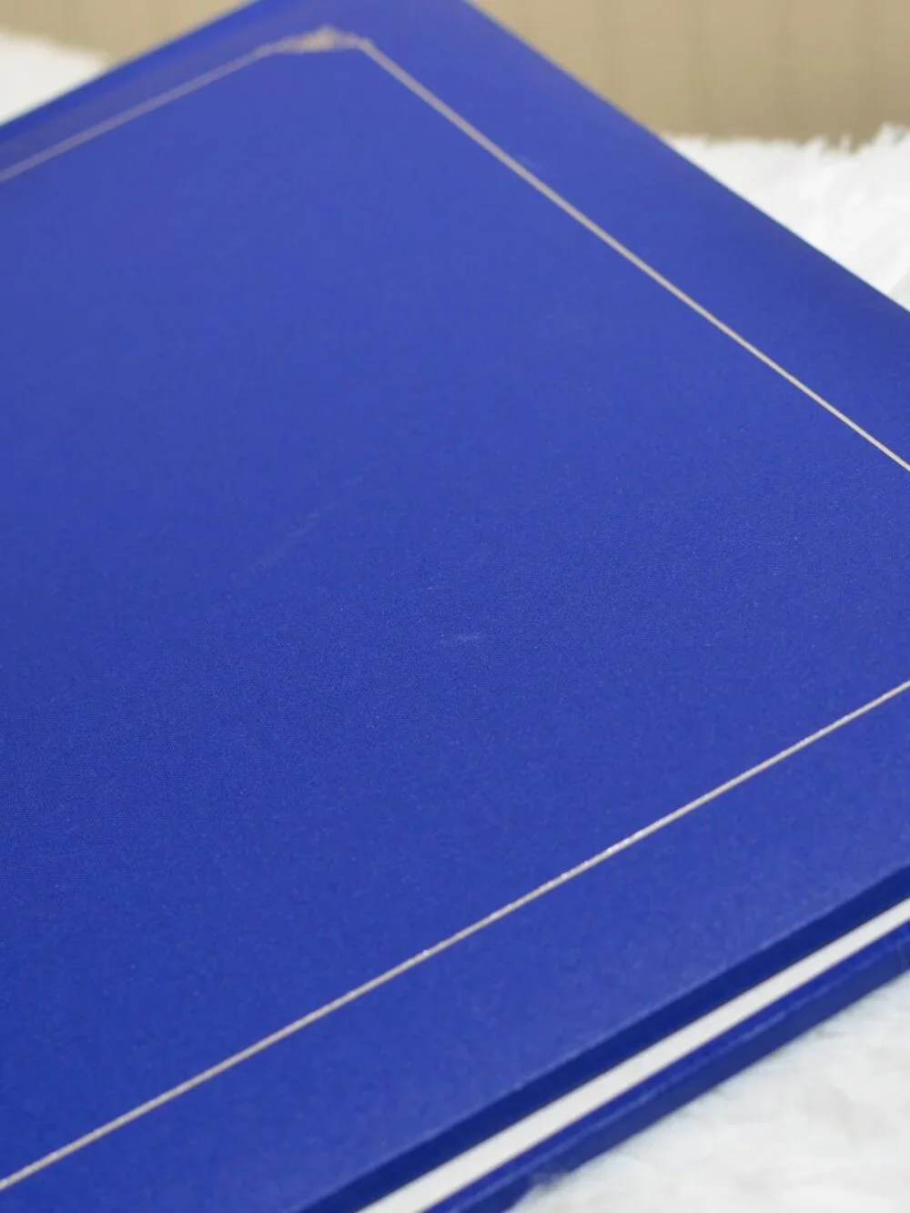 Vintage Creative Memories 12x12 Royal Blue Album Cover With Trim Strap Hinge
